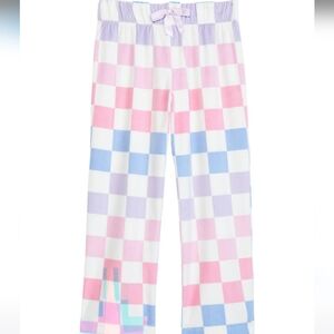 Komar Kids Pastel Checkered Pajama Bottoms